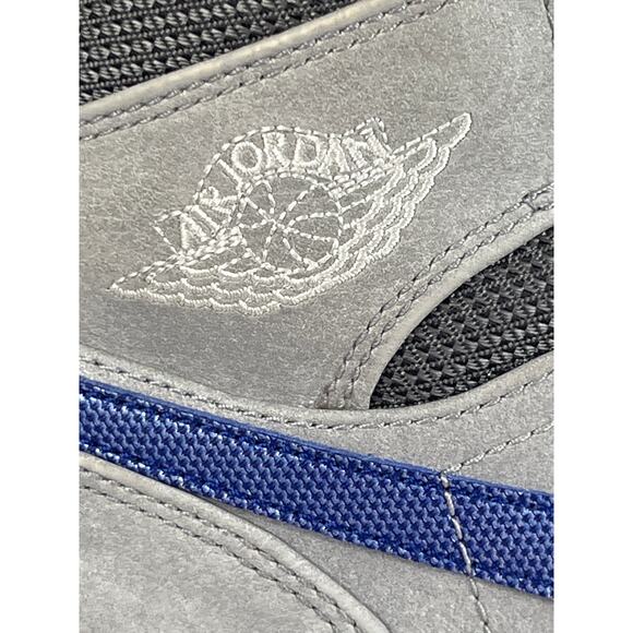 Air Jordan 1 Mid Matte Silver Laser Purple 554724-008 Men’s 8 Sneakers - Picture 3 of 12